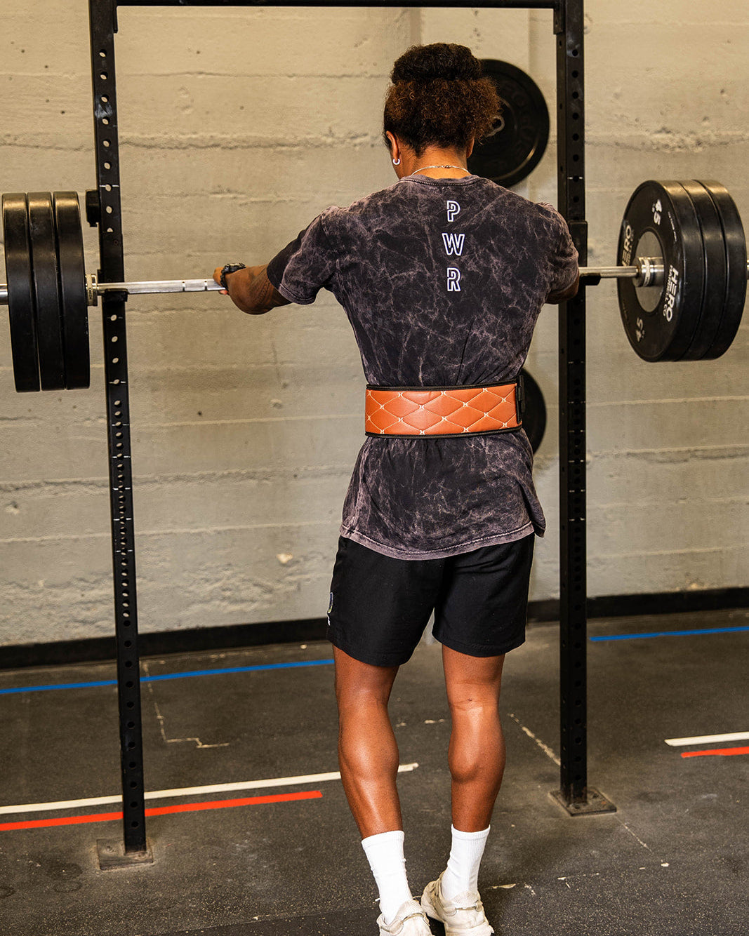 Coffee Stitched Belt