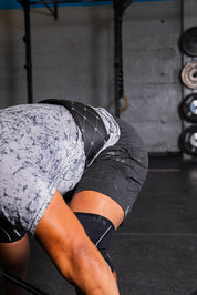Black and White Stitched Belt