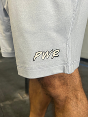 Smooth Hustle Short Light Gray - White logo