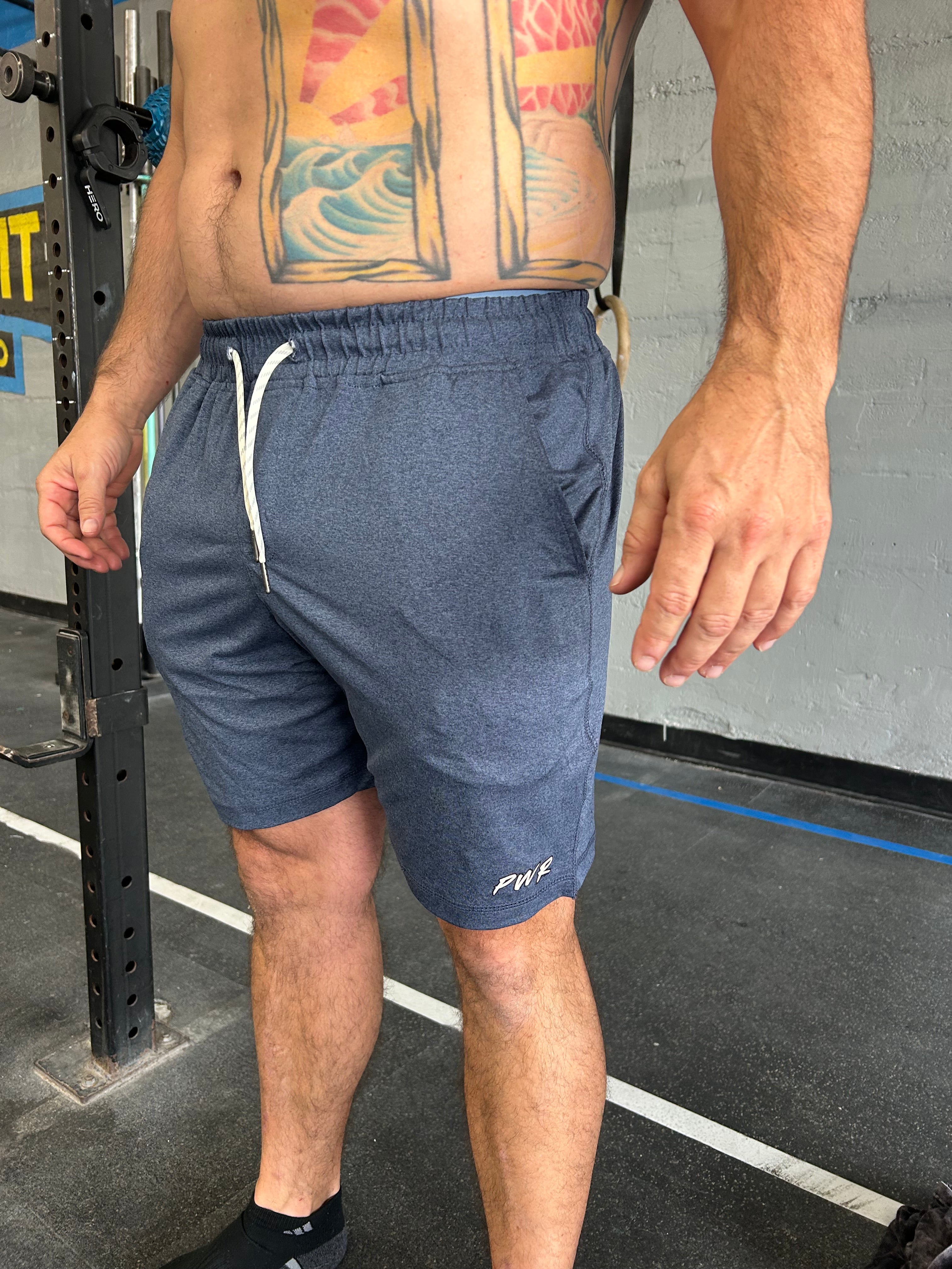 Smooth Hustle Short Pacific Blue - White Logo