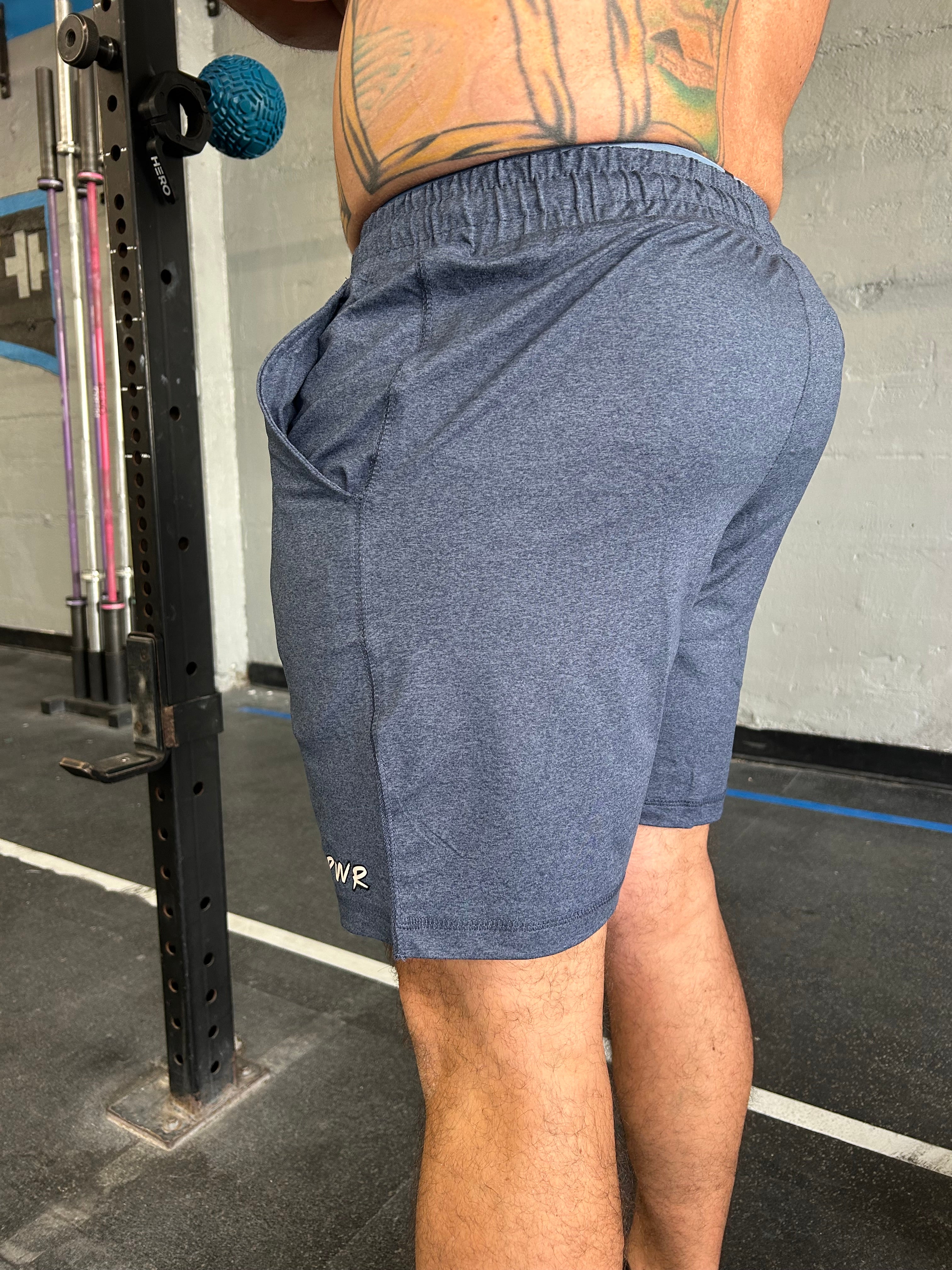 Smooth Hustle Short Pacific Blue - White Logo