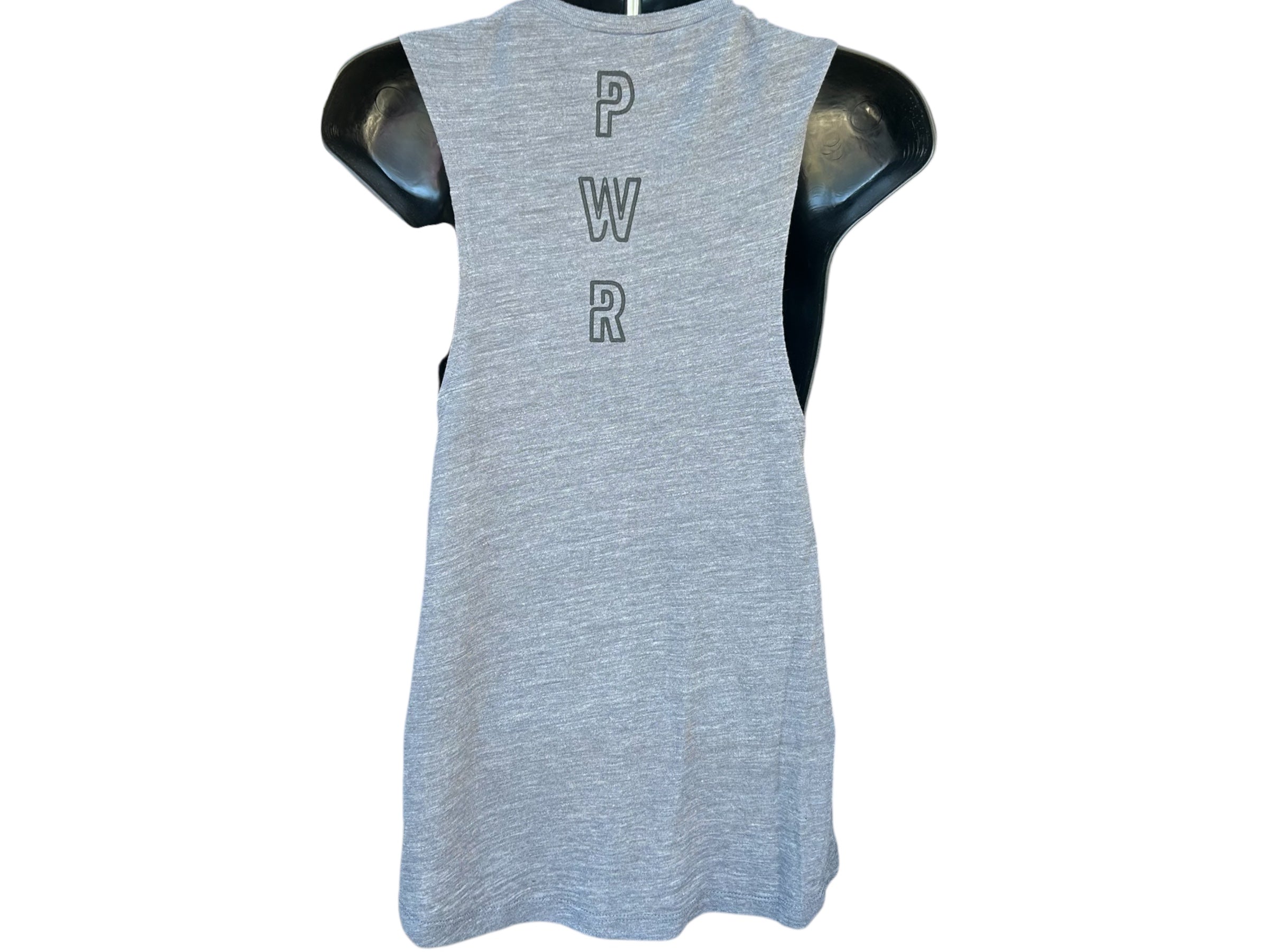 Gray/ Blk  PWR muscle tank