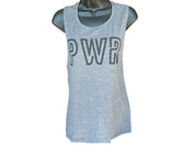 Gray/ Blk  PWR muscle tank