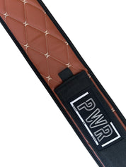 Coffee Stitched Belt