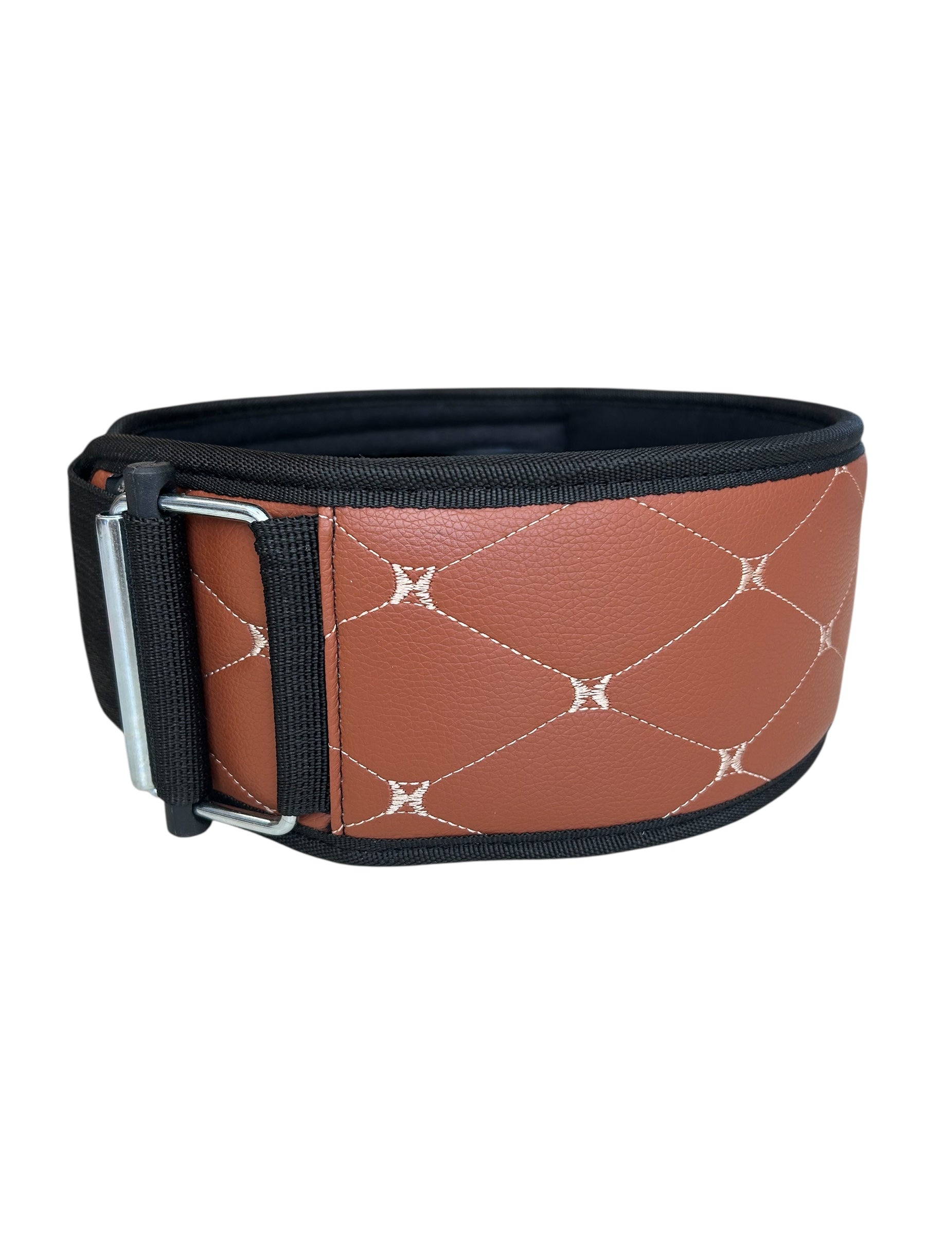 Coffee Stitched Belt