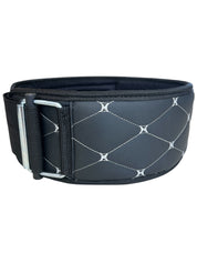 Black and White Stitched Belt