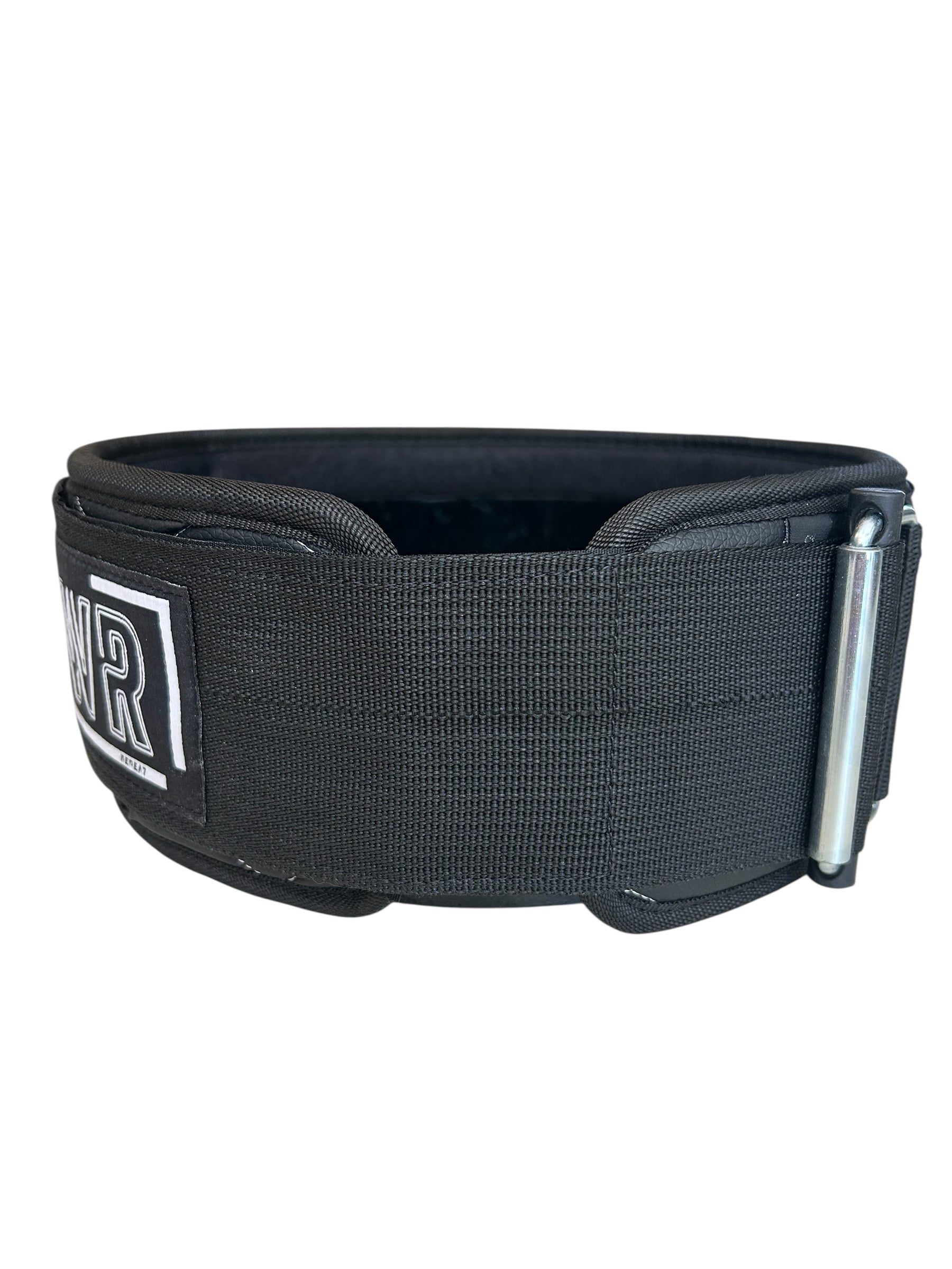 Black and White Stitched Belt