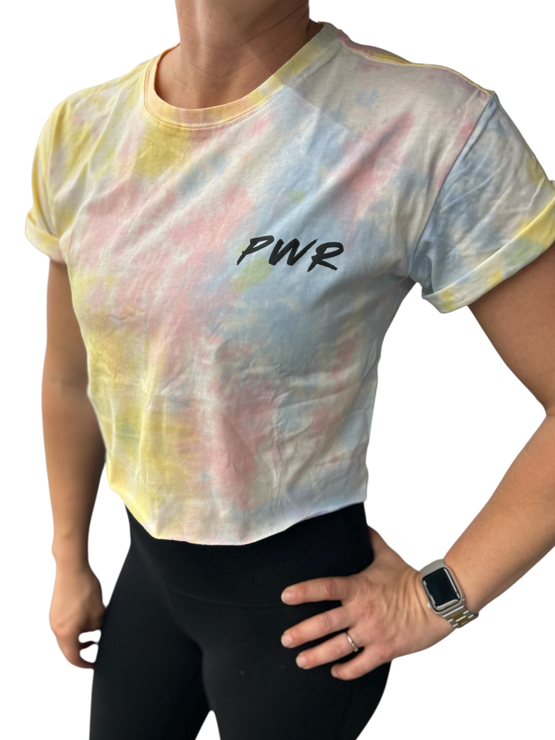 Cotton Candy Tie dye Crop