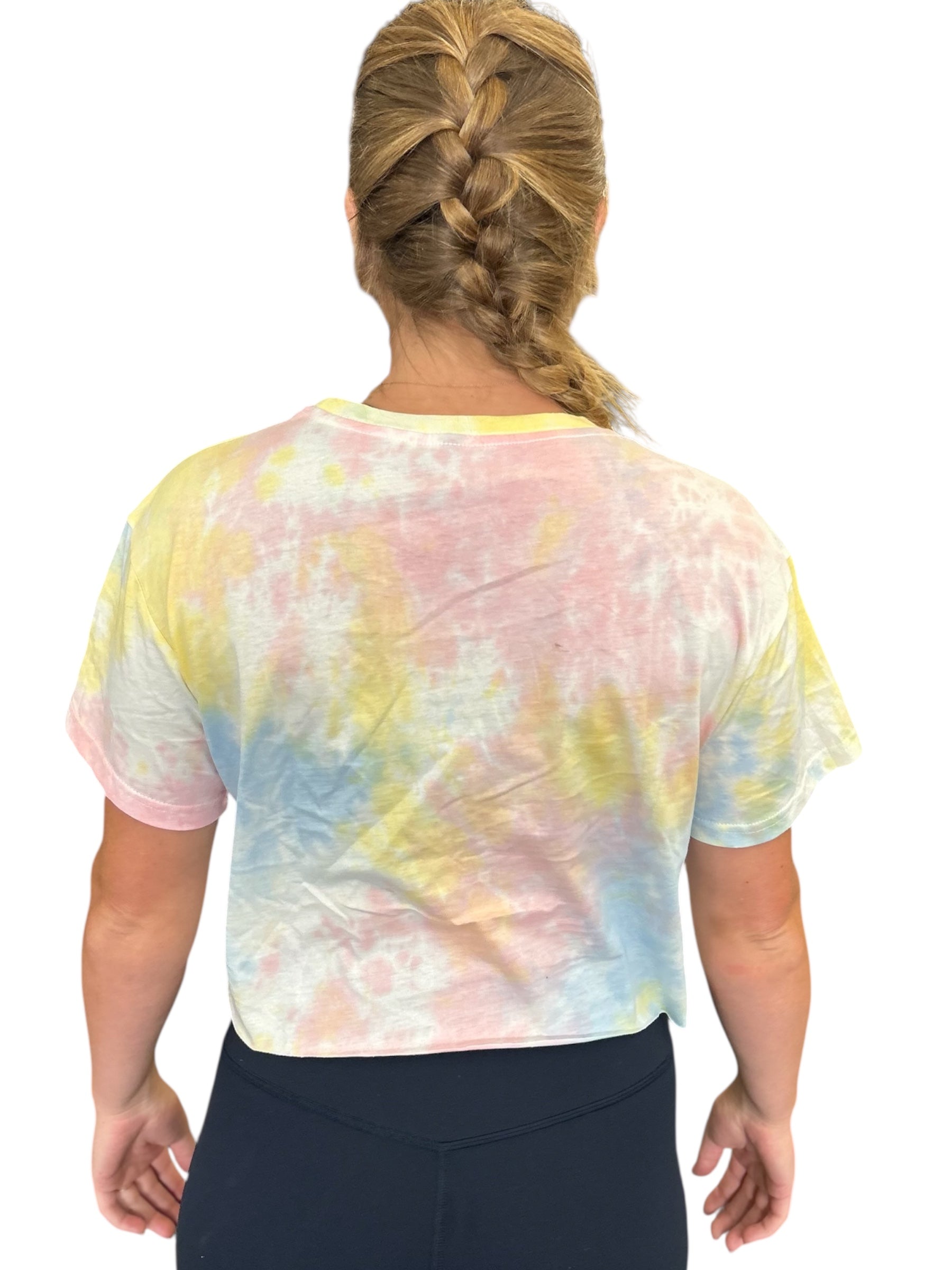 Cotton Candy Tie dye Crop