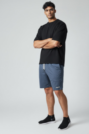 Smooth Hustle Short Pacific Blue - White Logo