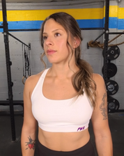PWR Motion Bra - White /Red/Blue