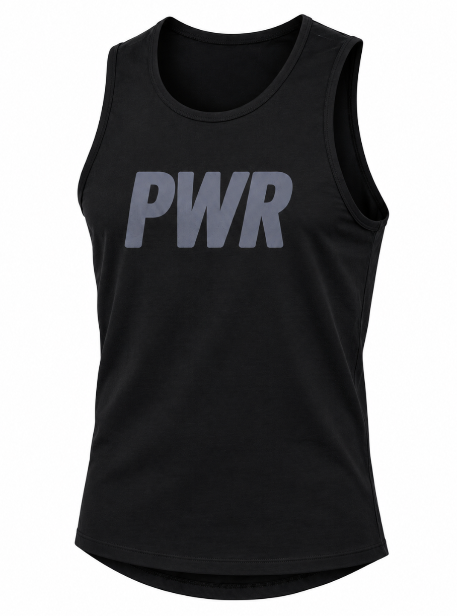 Black muscle tank