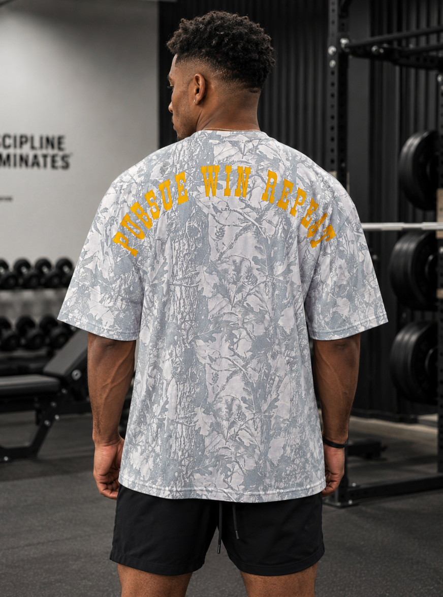 Oversized Heavyweight deadtree camo