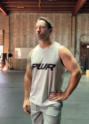 Cream Tank Top Aeromesh jersey