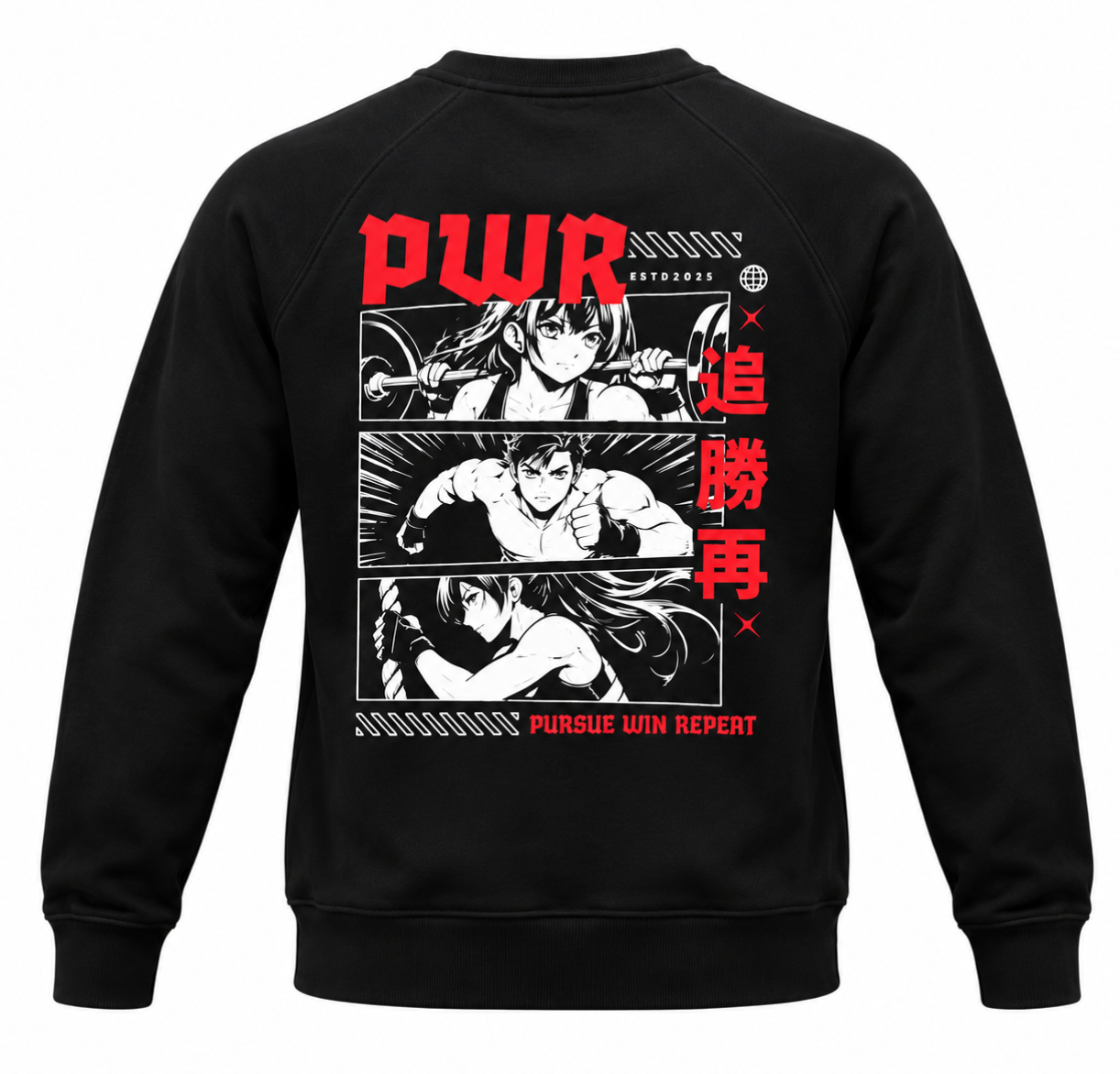 Anime crew neck sweatshirt